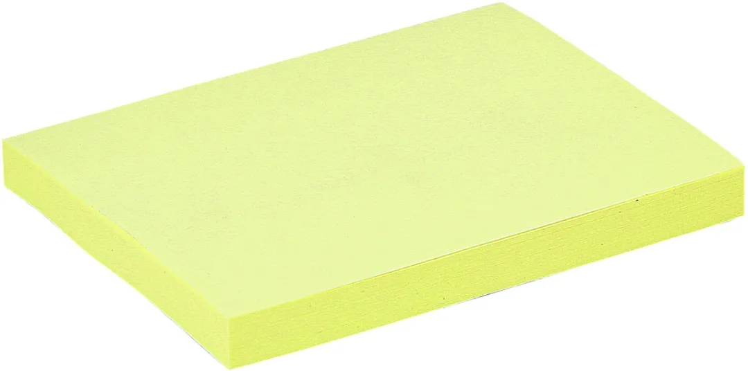 Quantore Memoblok Geel 76x101mm