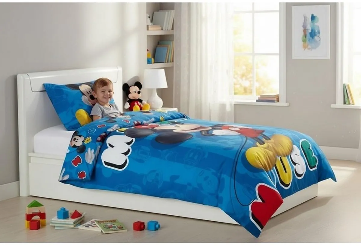 Disney Mickey Mouse Dekbedovertrek - Eenpersoons - Multicolor