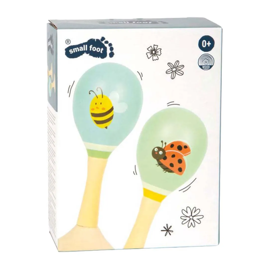 Small Foot Houten Maracas Tiny Friends - 2 Stuks - Multicolor
