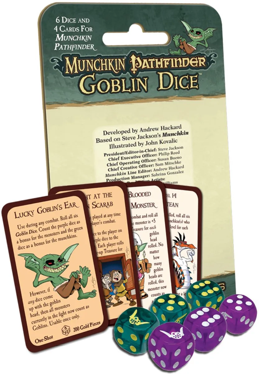 Steve Jackson Games Munchkin Pathfinder Goblin Dice 5571SJG - Uitbreiding