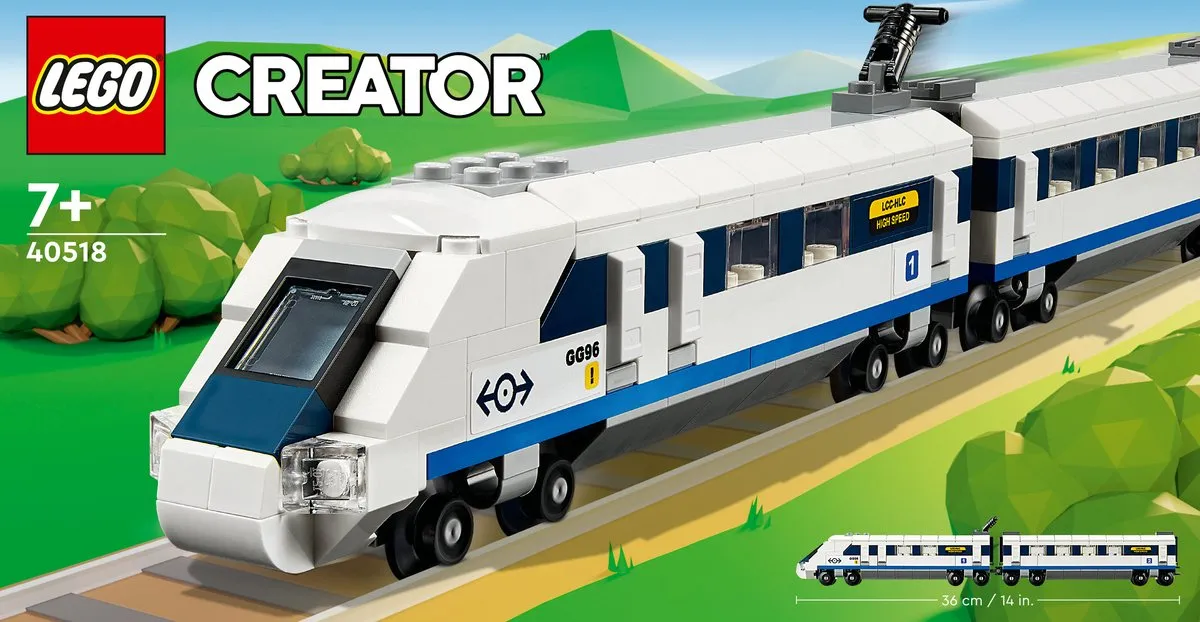 LEGO Creator 40518 Hogesnelheidstrein - 284 Stukken - Meerkleurig - afbeelding 6 van 6