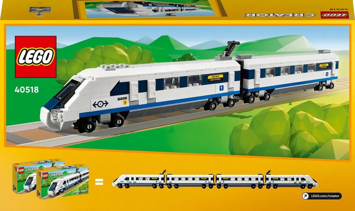 LEGO Creator 40518 Hogesnelheidstrein - 284 Stukken - Meerkleurig