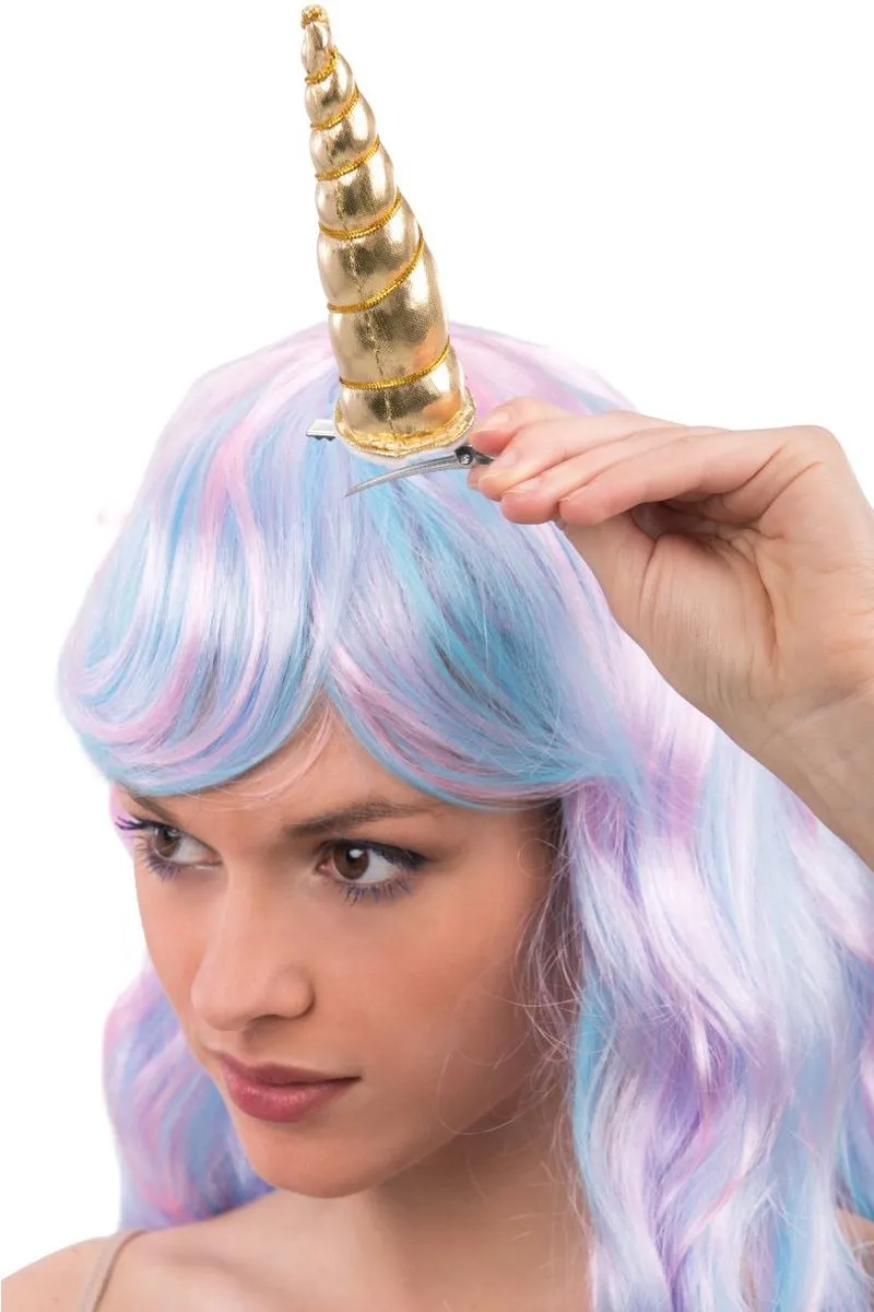 Carnival Toys Unicorn Pruik Synthetisch - Roze