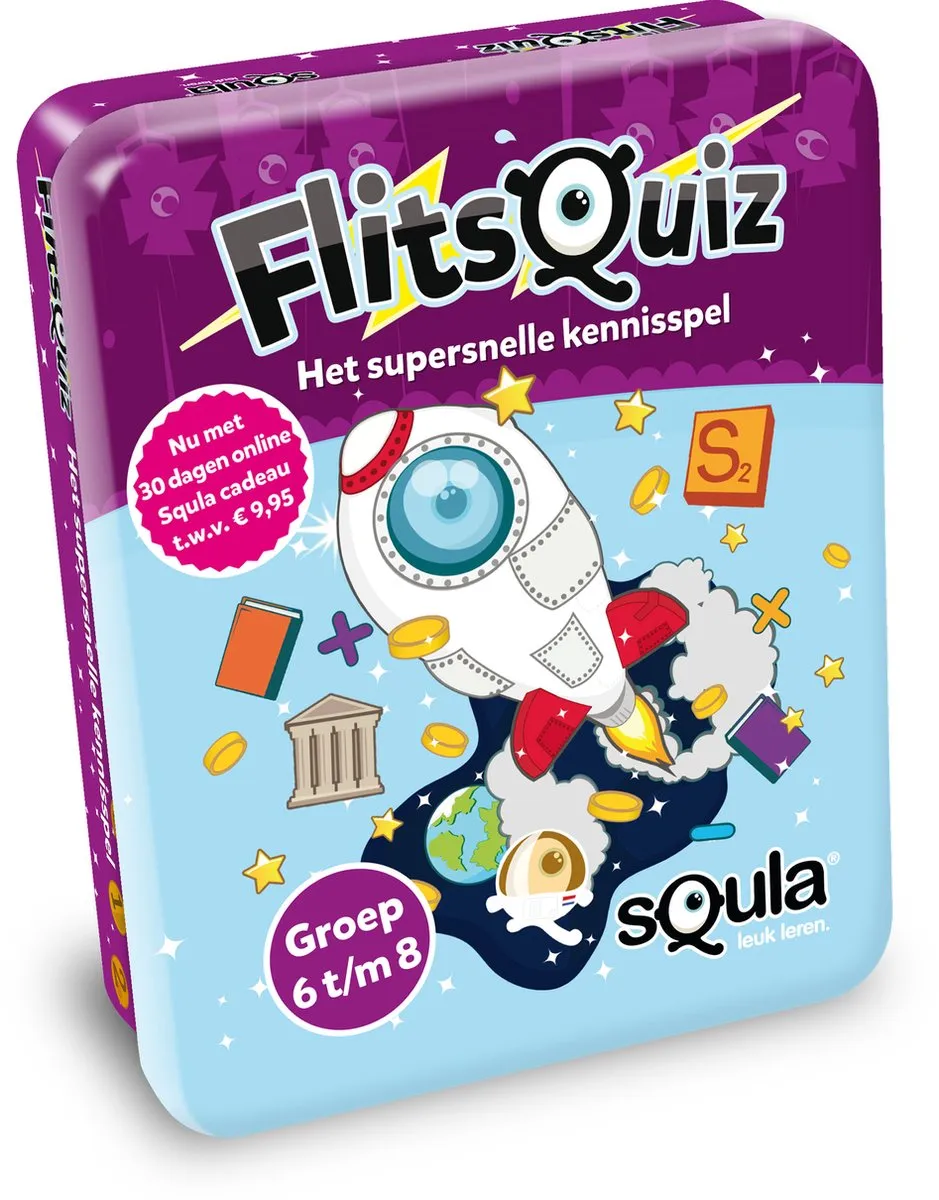 Identity Games sQula Flitsquiz Groep 6-7-8 Kaartspel