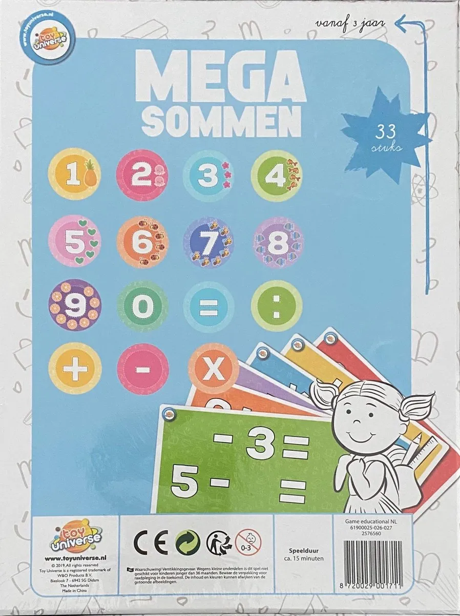 Toy Universe Mega Sommen - 33 Stuks - Meerkleurig