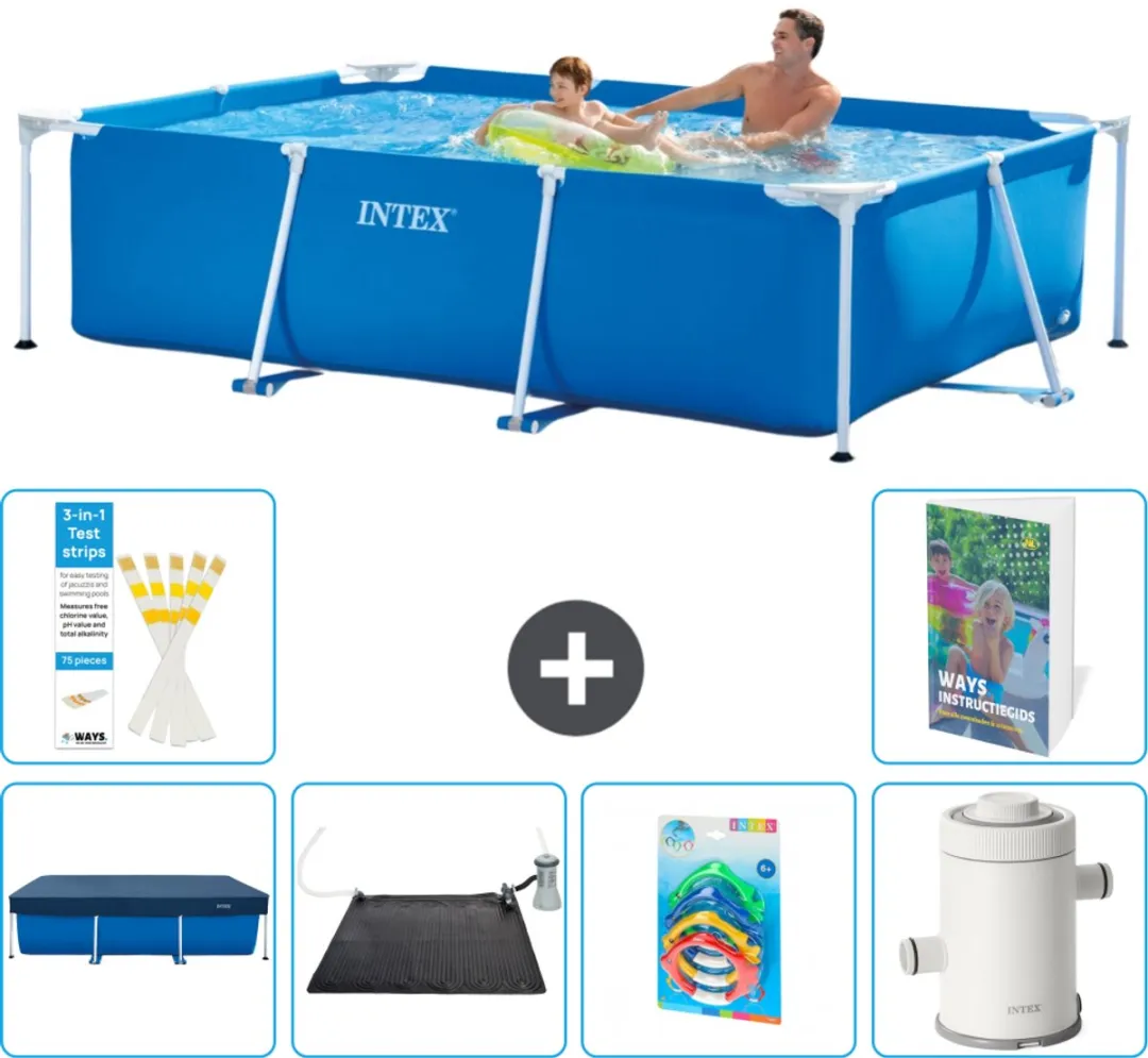 Intex Frame Zwembad 260x160x65cm Blauw