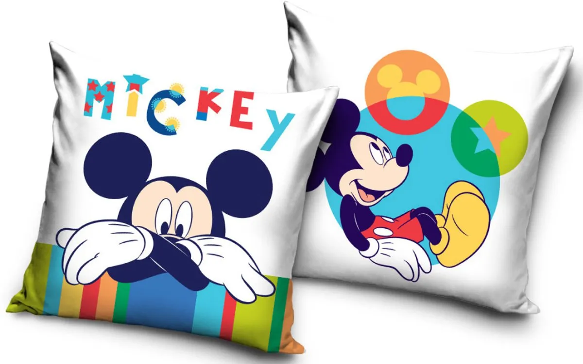 Disney Mickey Fluwelen Kussenhoes 40x40cm