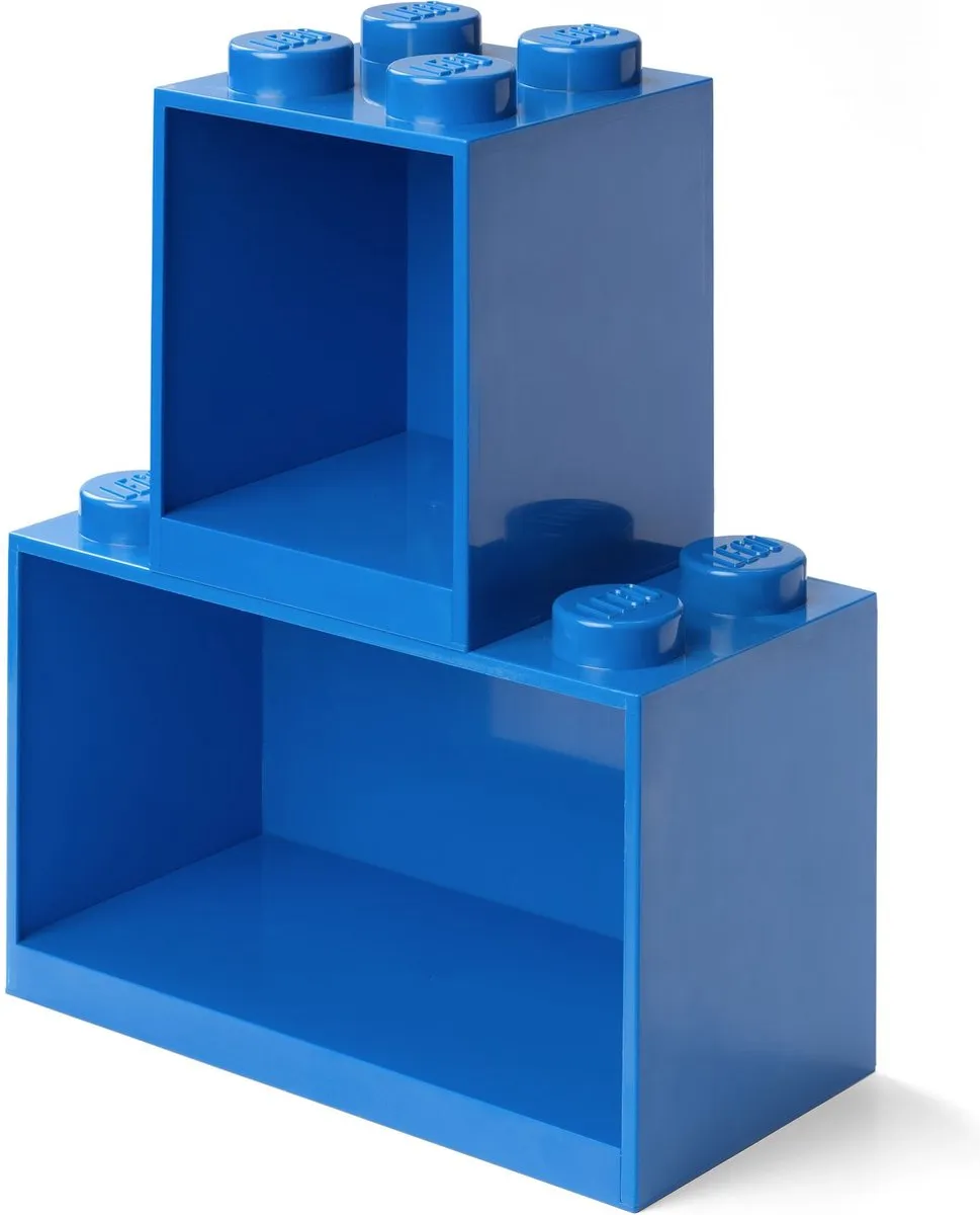 LEGO Iconic Brick Boekenplank Set 2 Stuks
