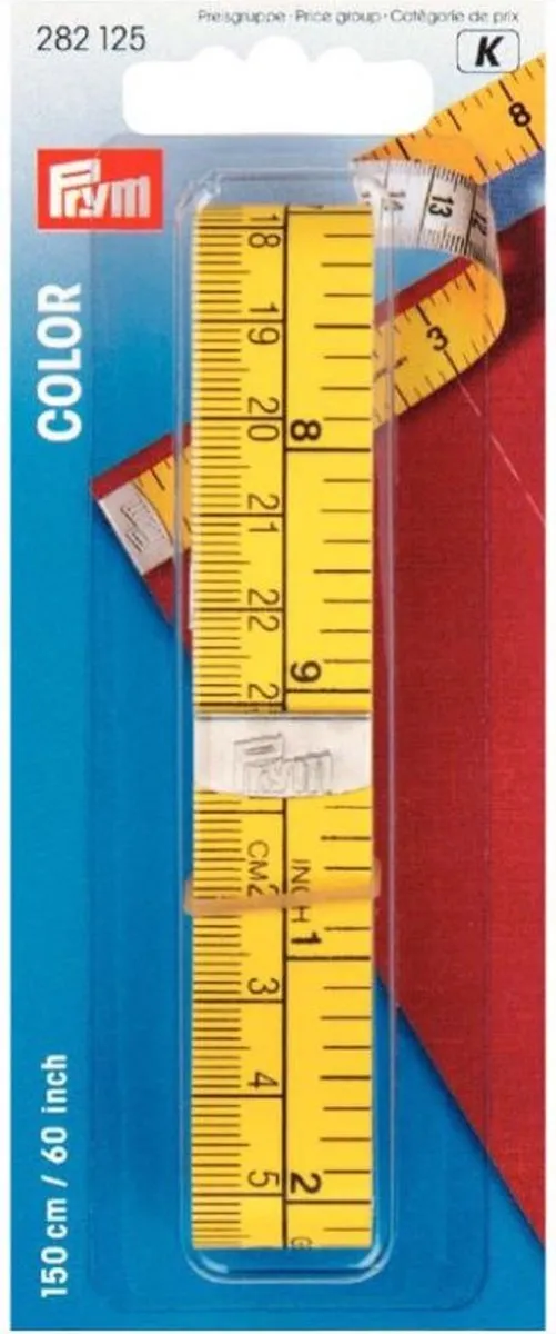 Prym Meetlint 150cm Geel