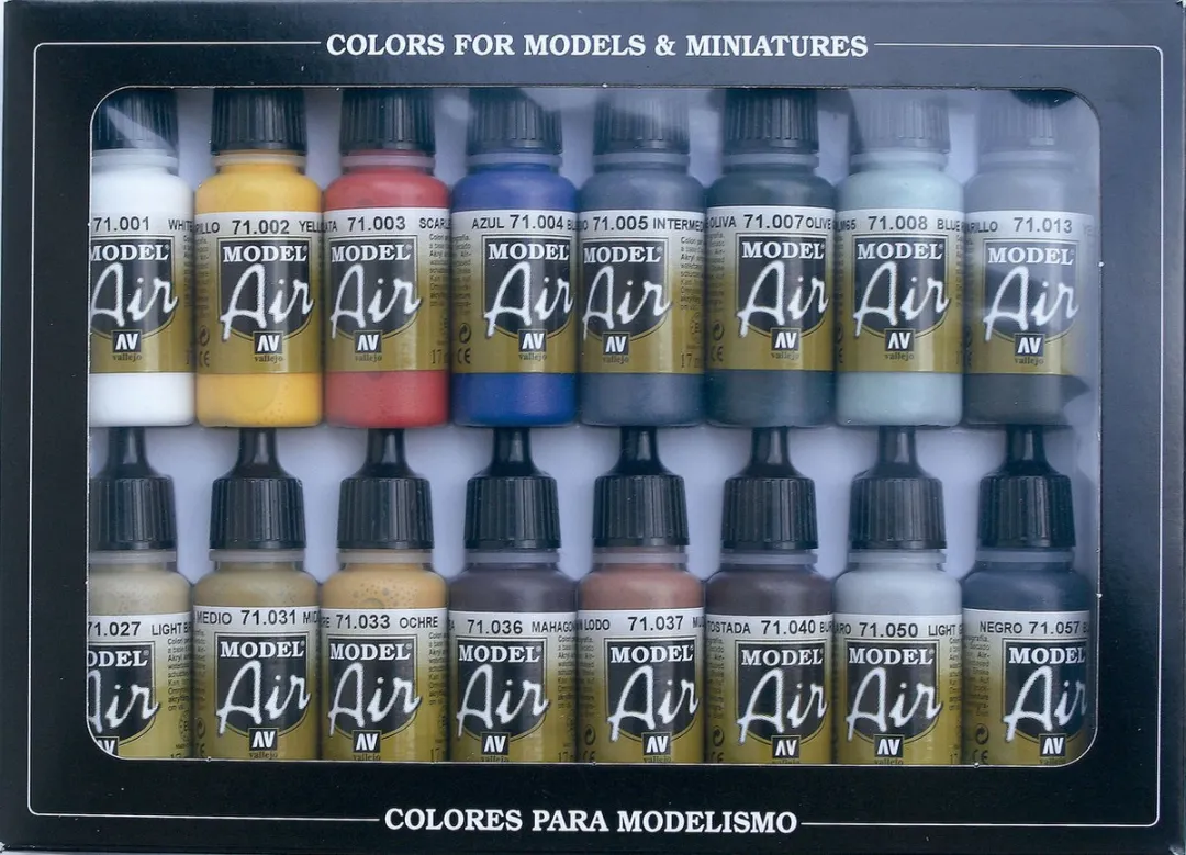 Vallejo Basic Colors Model Air Acrylset 16x17ml