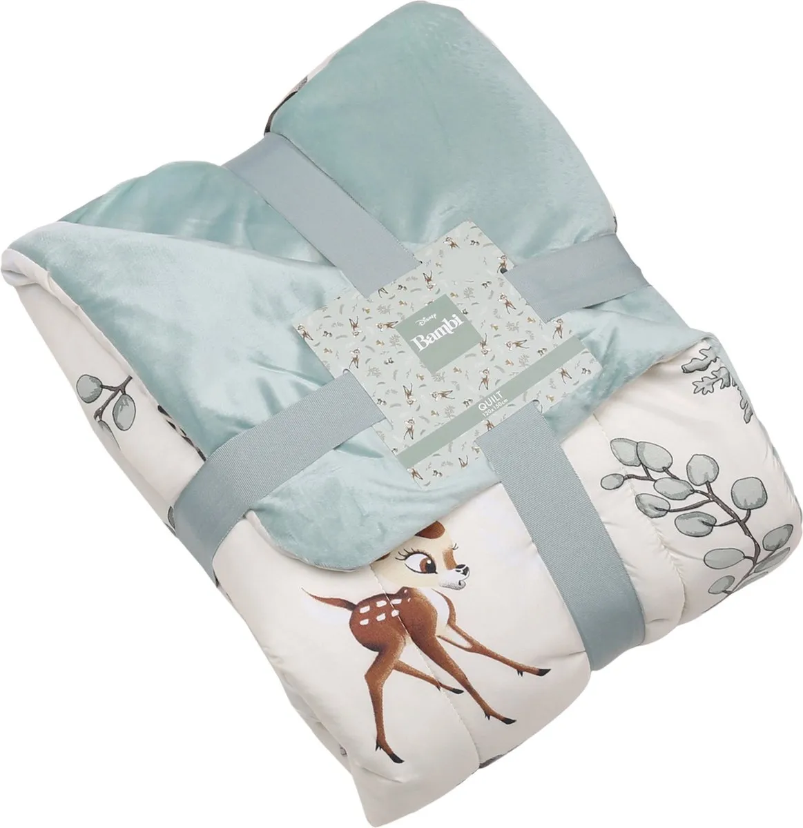 Bambi Disney - Kinderdekbed, mint-creme dekbed 120x150cm, OEKO-TEX