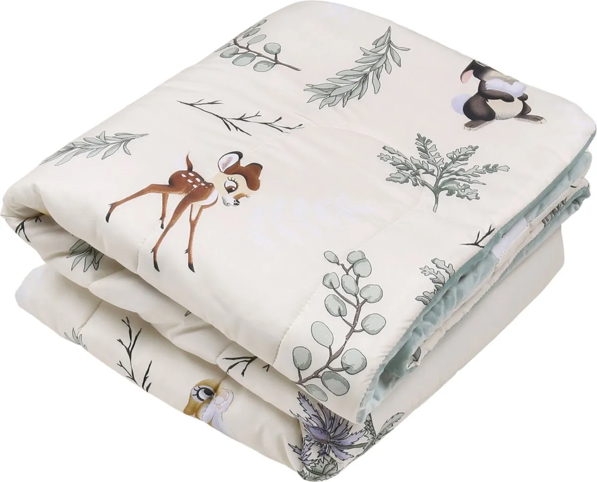 Bambi Disney - Kinderdekbed, mint-creme dekbed 120x150cm, OEKO-TEX