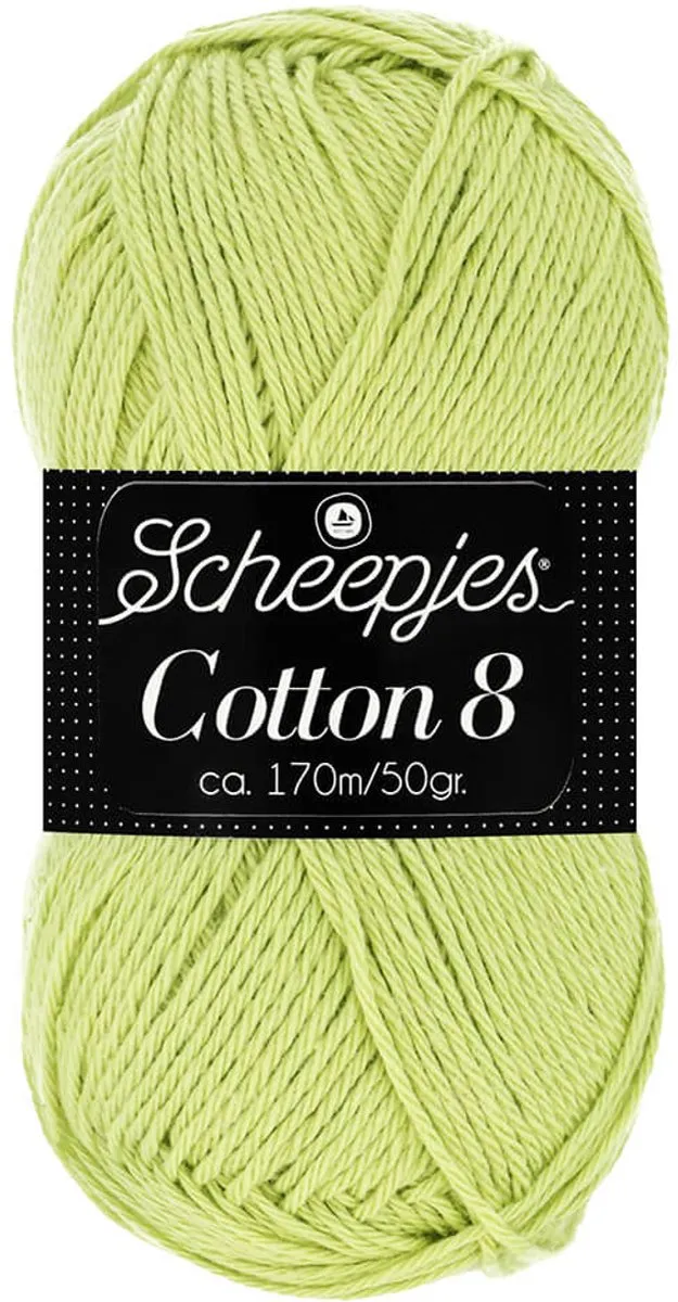 Scheepjes Cotton 8 Geel 50g