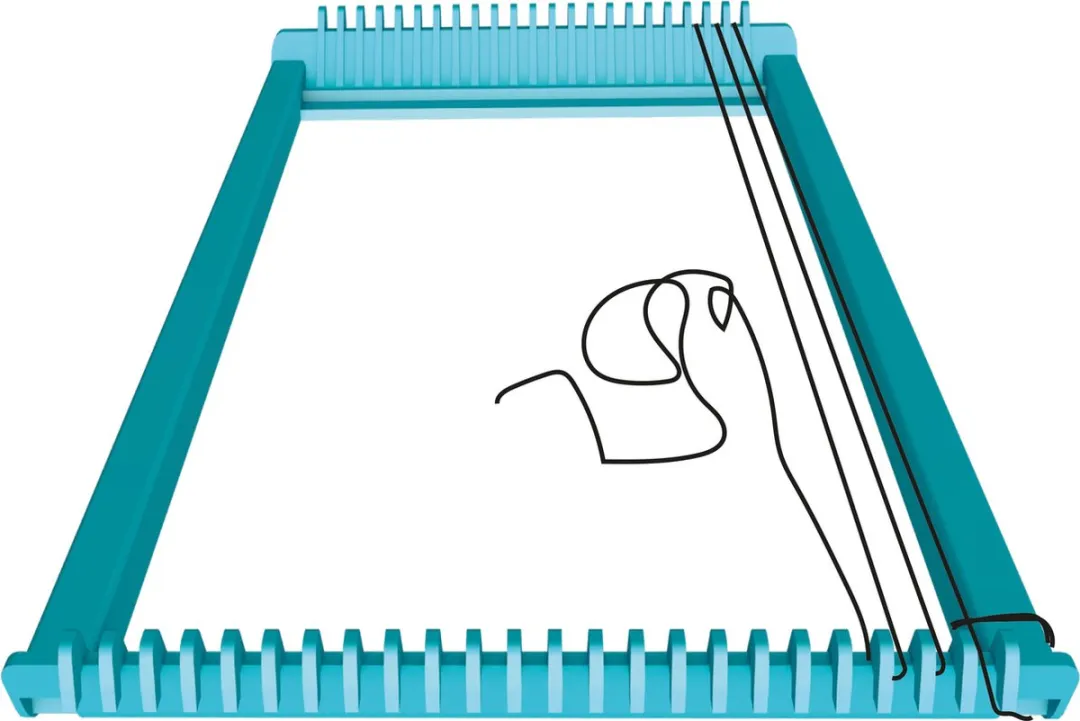 Kumtoys® Tapijt Weefset - Montessori speelgoed - Speelgoed meisjes en jongens - Knutselen meisjes en jongens - Spellen - Spelletjes voor kinderen - Kinderspeelgoed