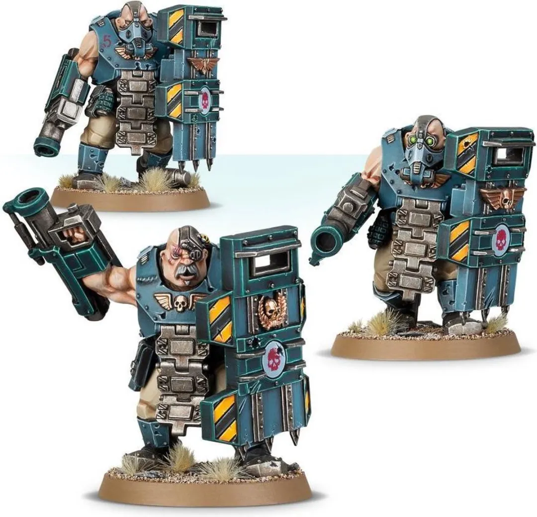Games Workshop Militarum Auxilla Bullgryns - 3 Onderdelen