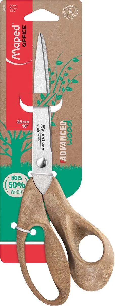 Maped Office Advanced Wood Schaar 25cm - Bruin