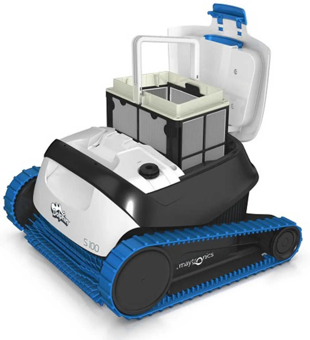 Maytronics Dolphin S100 99996121 Zwembotrobot - Wit/blauw