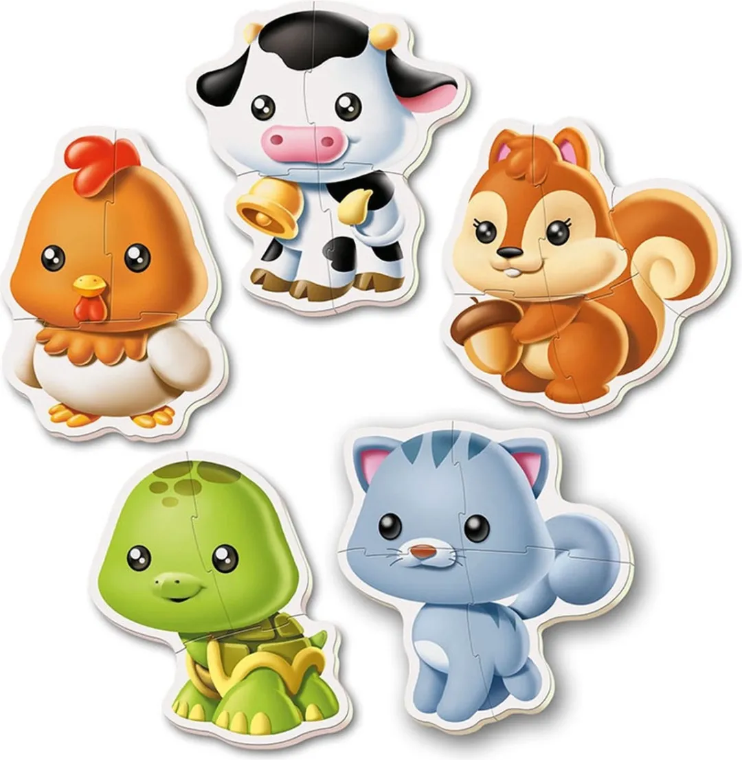 Educa Dieren Puzzle - Multicolor - 5 Stuks