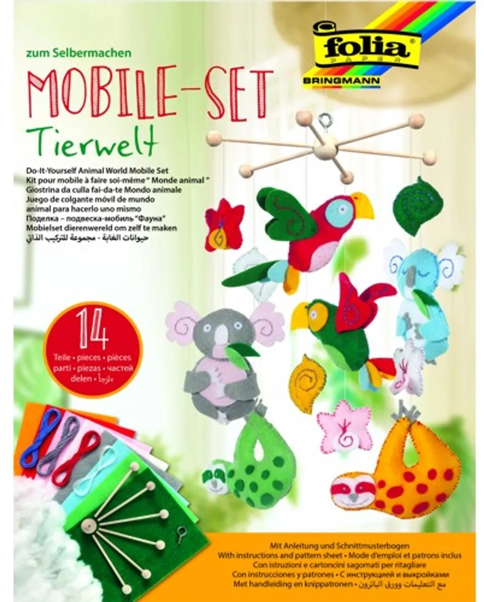 Folia Knutselset Mobiel Jungle