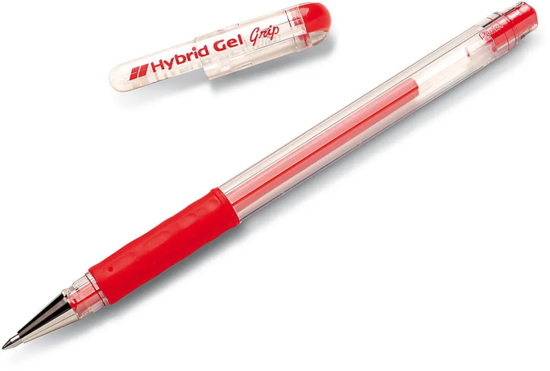 Pentel Hybrid Gelpen Rood 0,6mm K116 - afbeelding 3 van 3