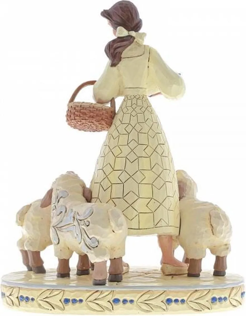 Disney Bookish Beauty Belle & het Beest Staand Beeldje 17cm - Creme/Blaauw - afbeelding 6 van 6