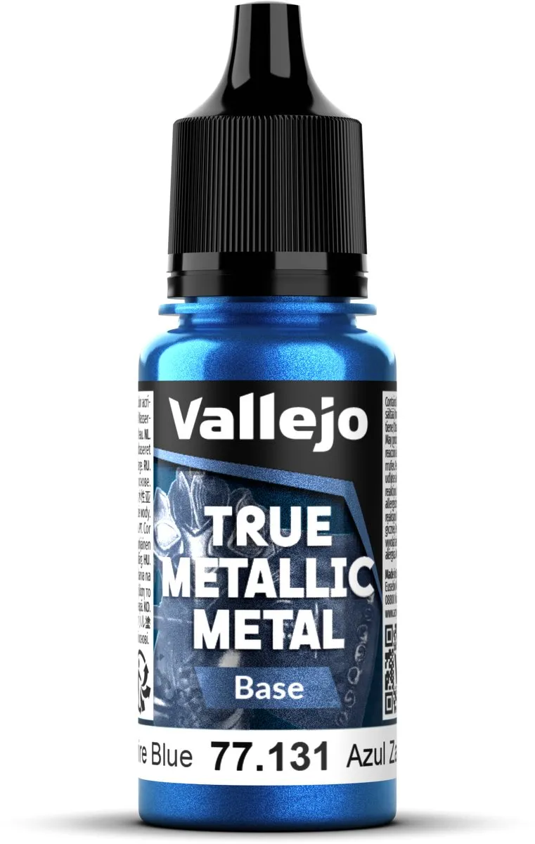 Vallejo Hobbyverf Acryl True Metallic Base Saffier Blauw