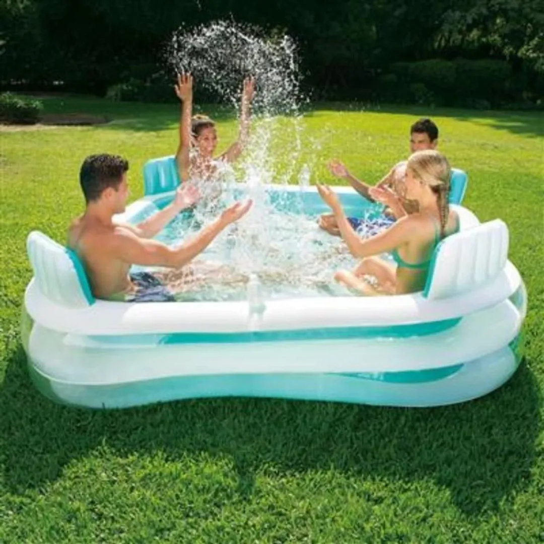 Summer Waves Familie Zwembad Premier 2 Ringen 223x223x66cm - Multicolor - afbeelding 4 van 5