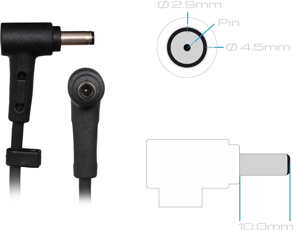 ASUS 0A001-01053500 Oplader 65W - Zwart