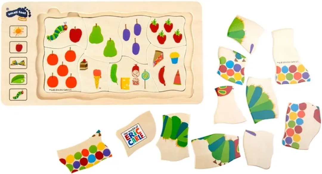 Small Foot Rupsje Noegenoeg Lagenpuzzel 36-delig - Veelkleurig - afbeelding 6 van 6