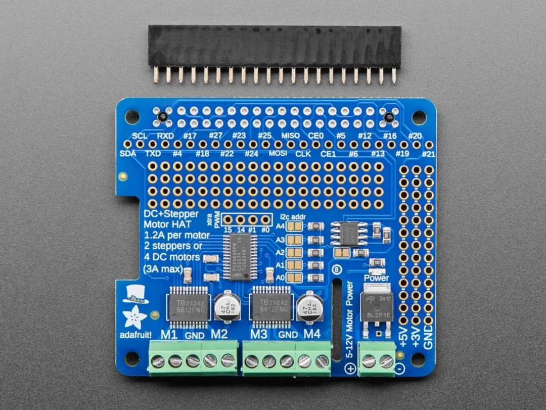 Adafruit DC & Stepper Motor HAT 2348