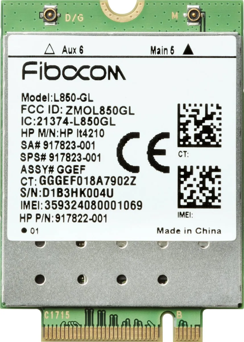 HP XMM 7360 Draadloze Modem 4G LTE M.2
