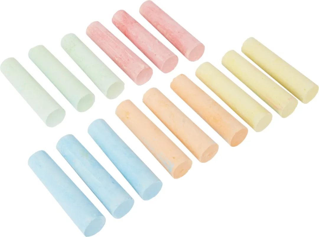 Eddy Toys Stoepkrijt - 15 Stuks Multicolor