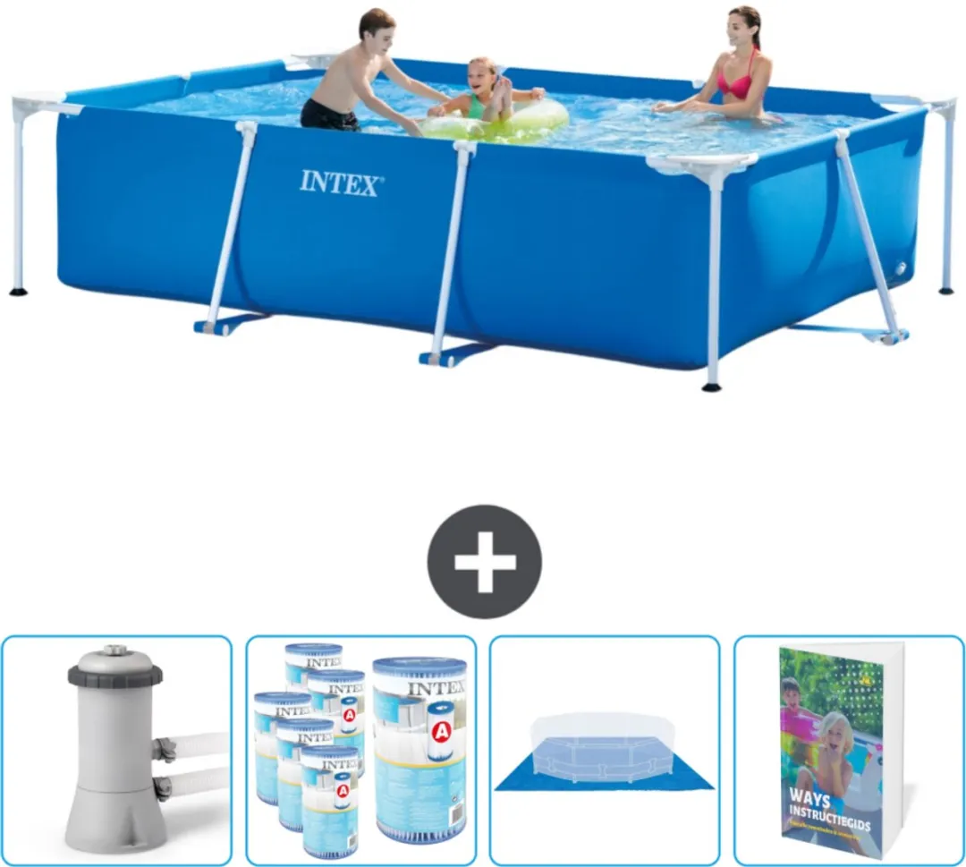 Intex Rechthoekig Frame Zwembad 300x200x75cm