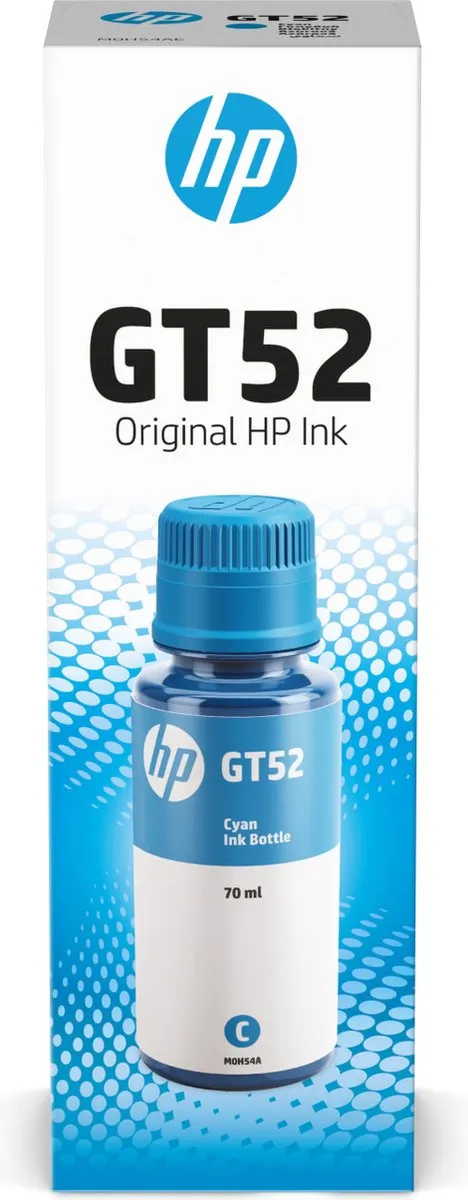 HP GT52 Cyaan M0H54AE Inktfles - 70ml
