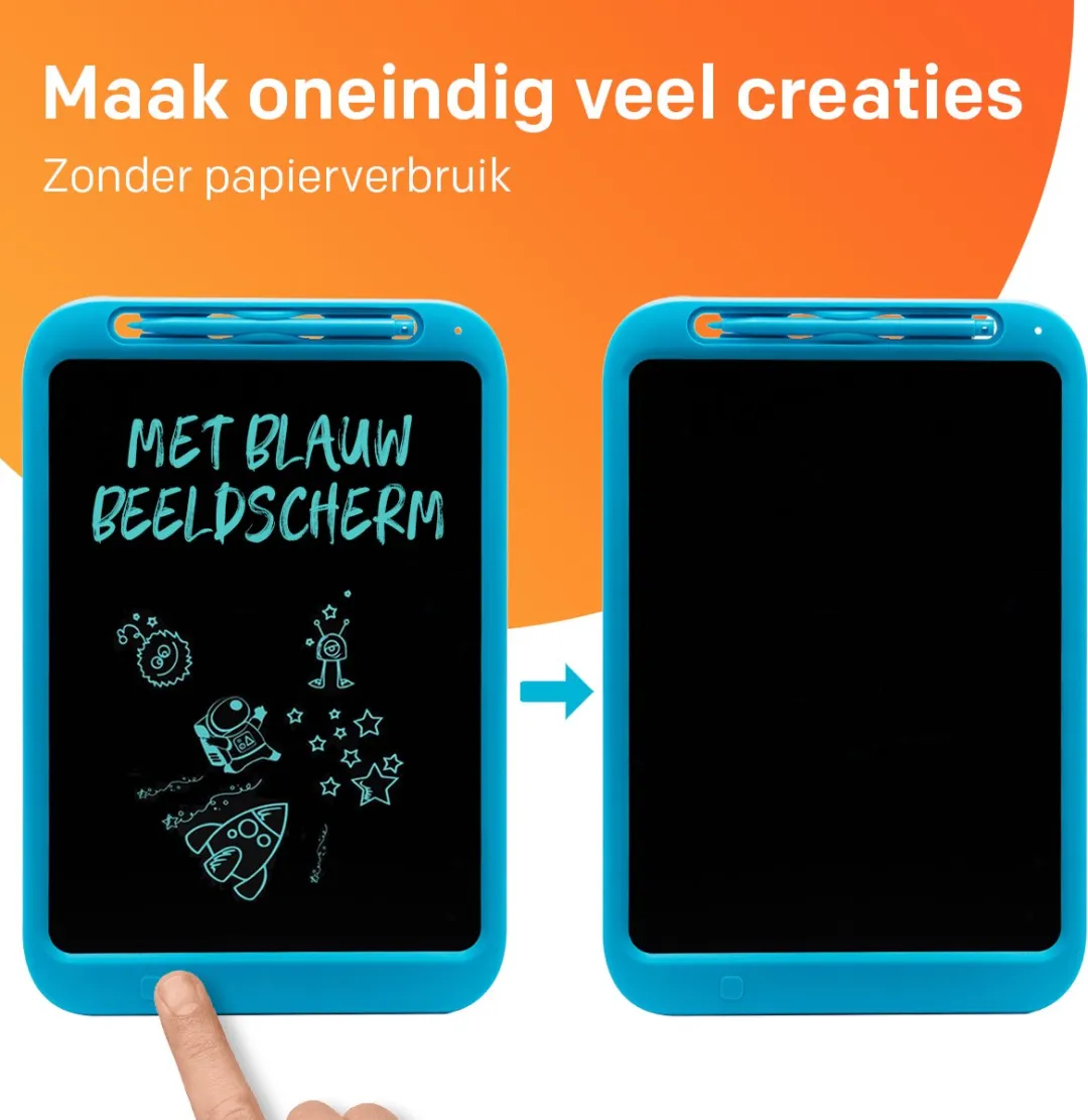 Must-Have for Kids Tekentablet Blauw 12 inch - Educatief Speelgoed