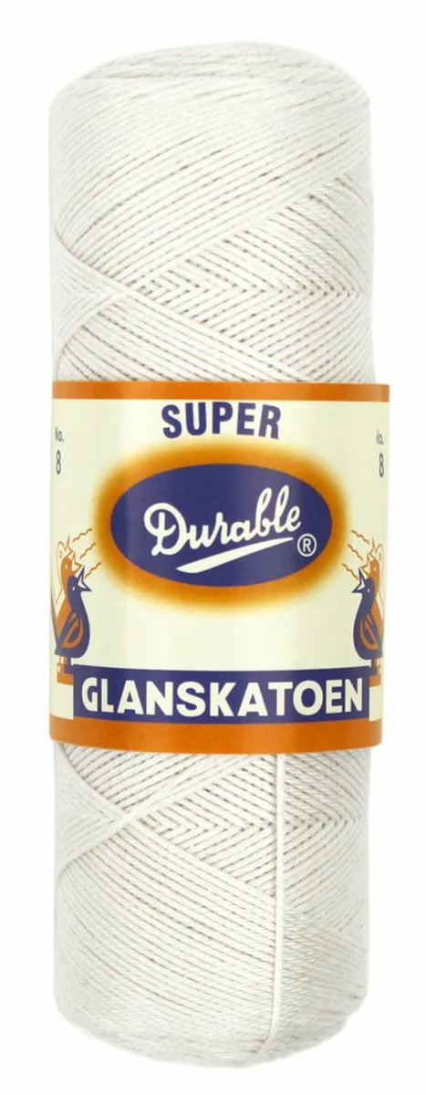 Durable Glanskatoen Nr. 8 Wit Garen