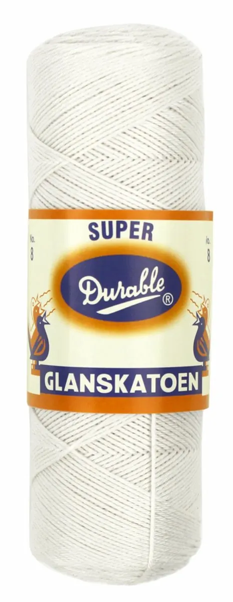 Durable Glanskatoen Nr. 8 Wit Garen