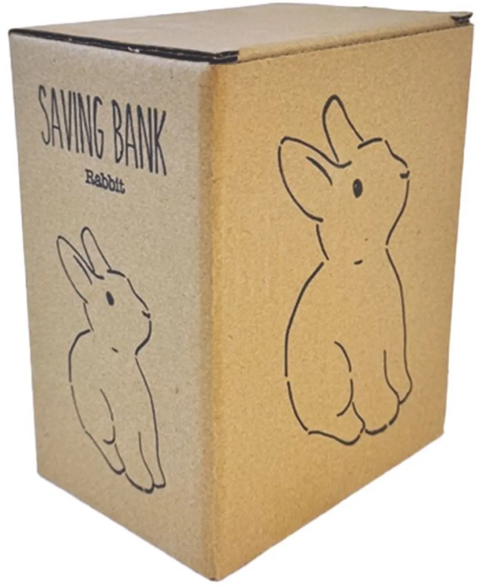Egmont Toys Spaarpot Konijn decoratie - kleurrijk kinderspaarpotje 16x10x12 cm.