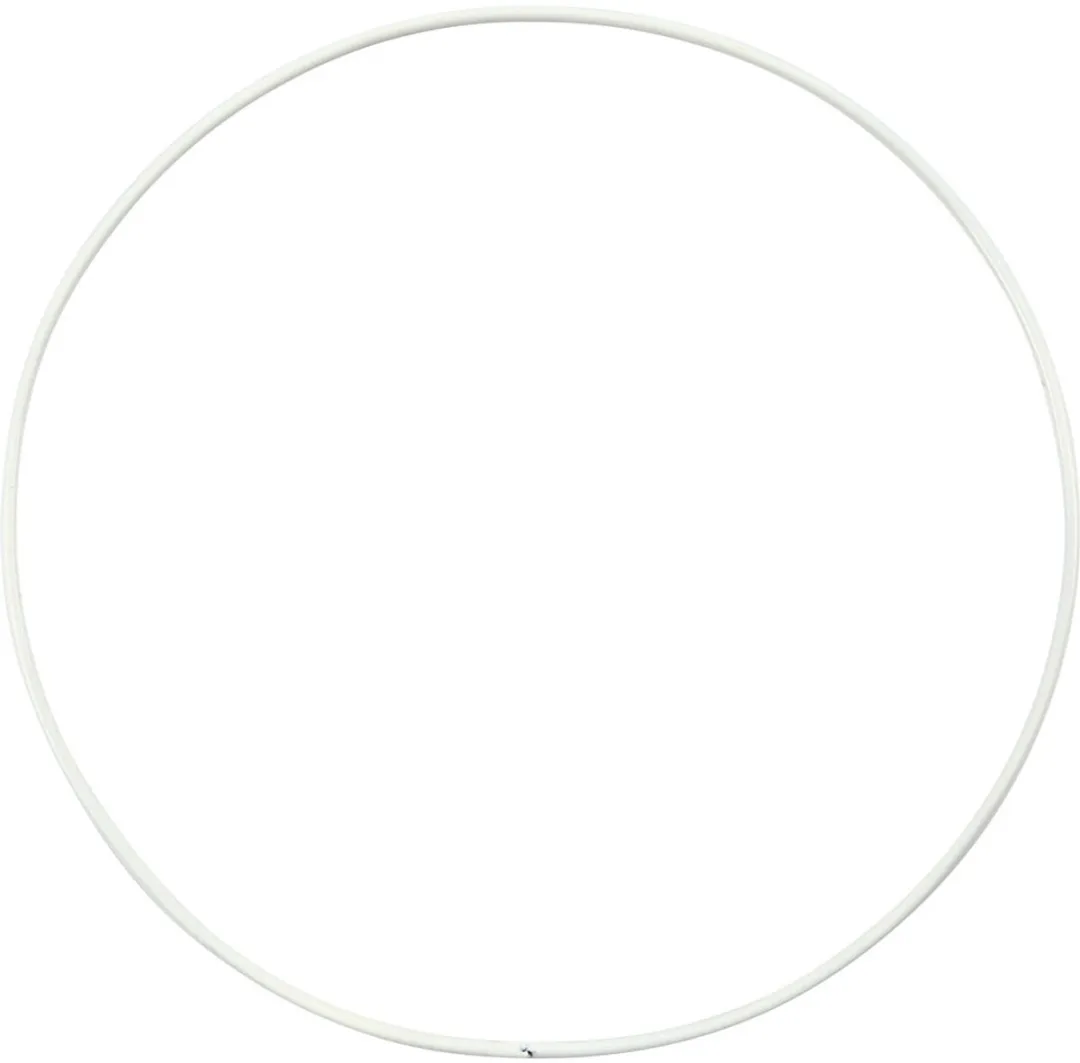 Creativ Company Metalen Draad Ring Ø15cm - 10 Stuks - Wit