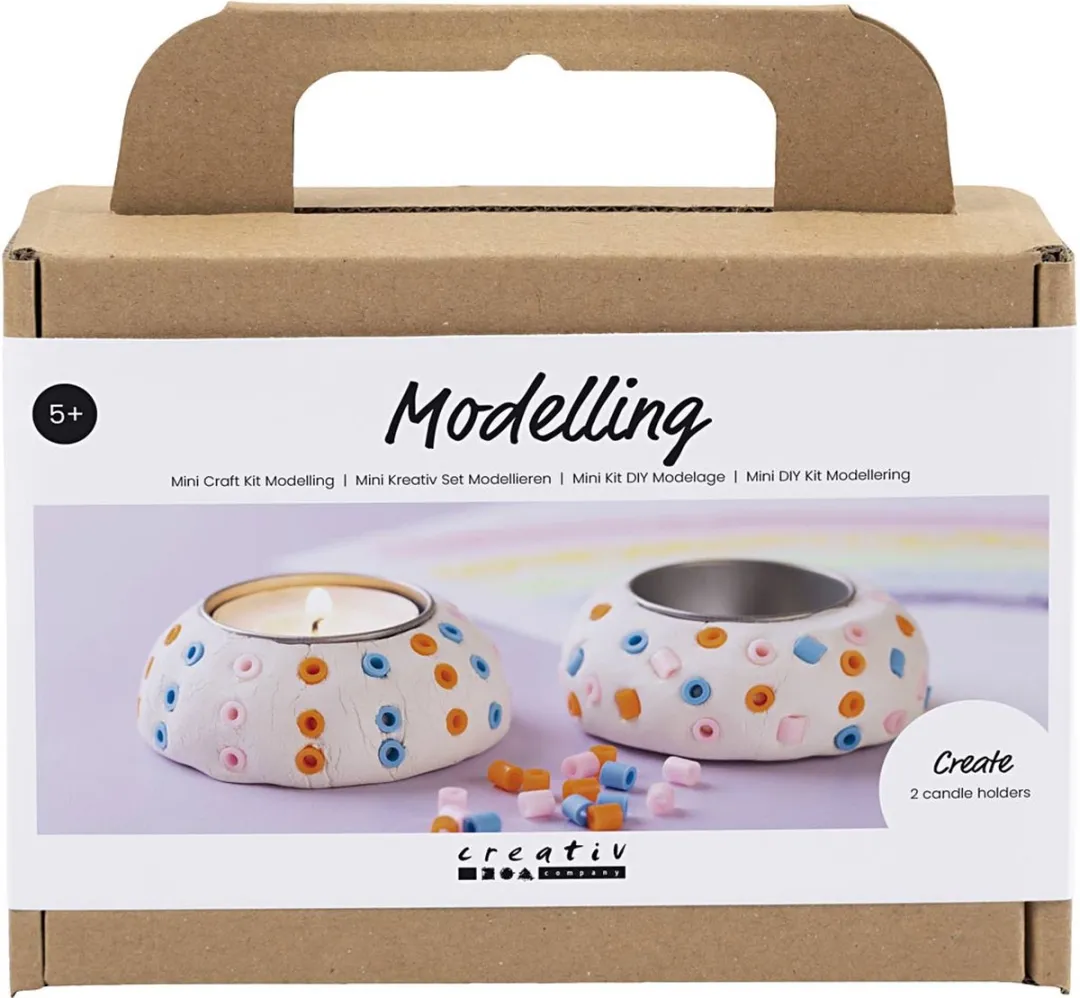 Creativ Company Mini Hobbyset Boetseren Kaarsenhouders