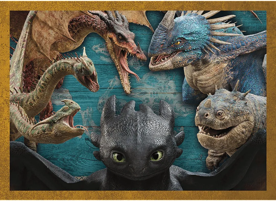 Trefl How to Train Your Dragon Puzzelset 41 Stuks - Multicolor