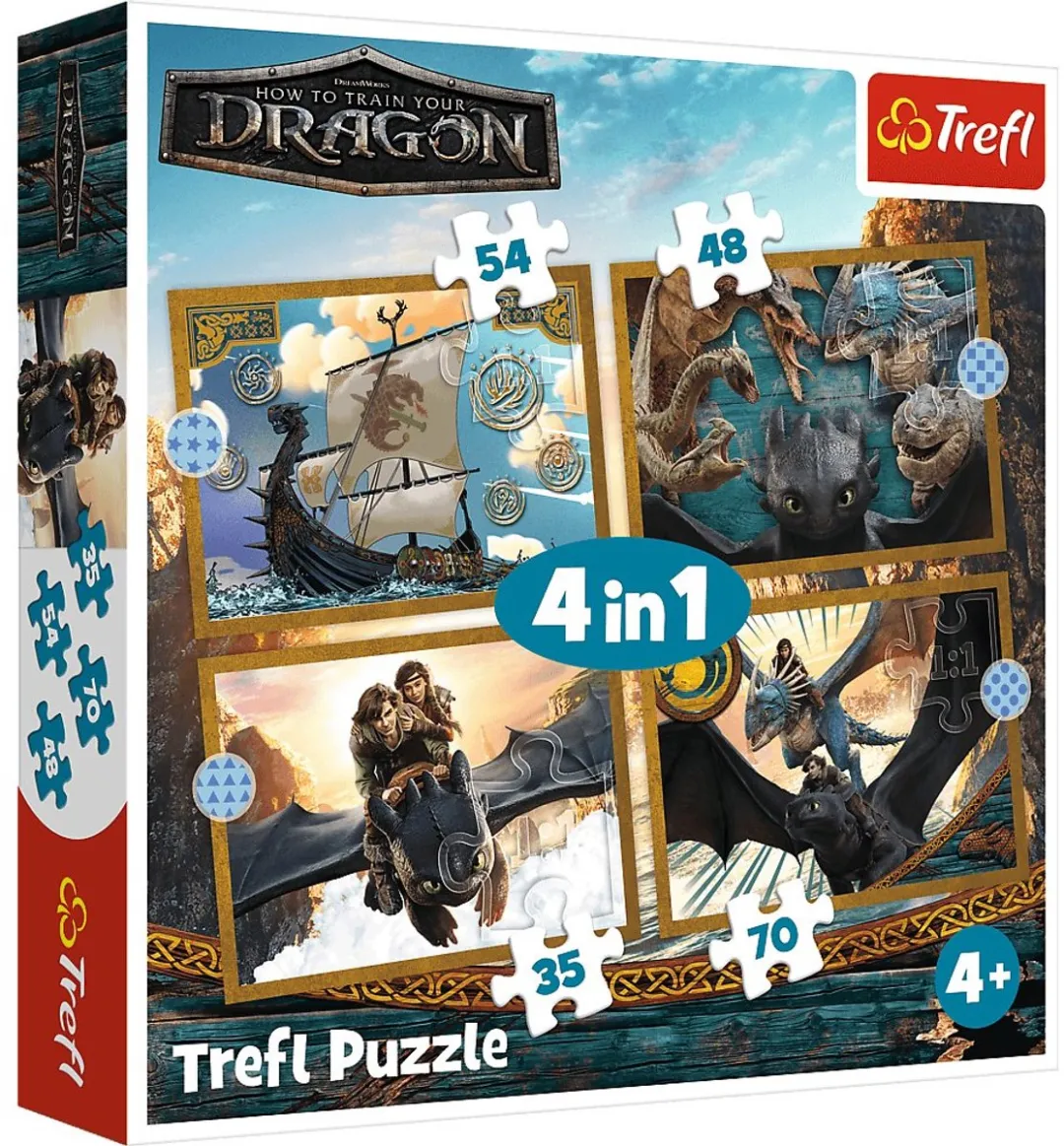 Trefl How to Train Your Dragon Puzzelset 41 Stuks