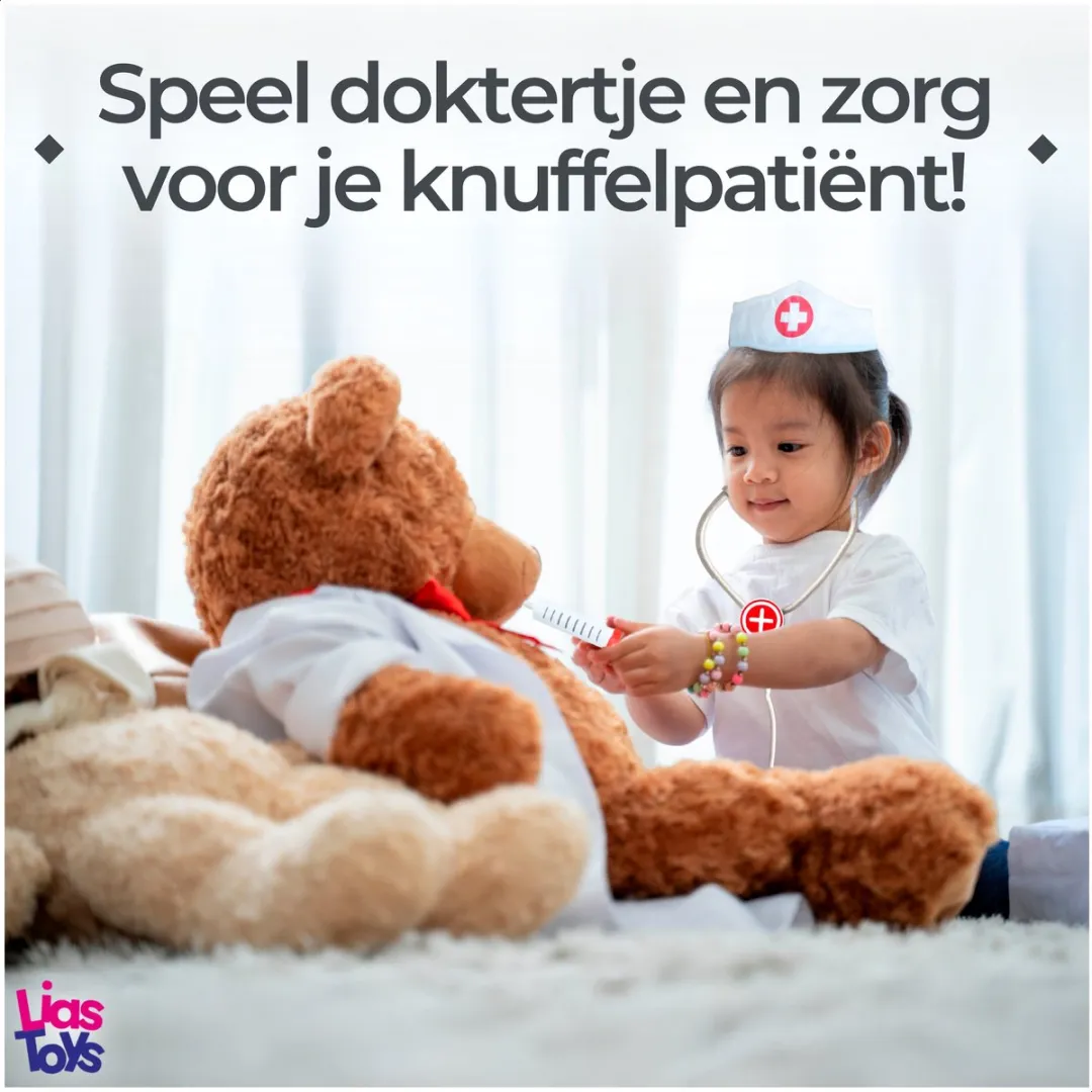 LiasToys Dokterset Houten Speelgoed - 16-delig