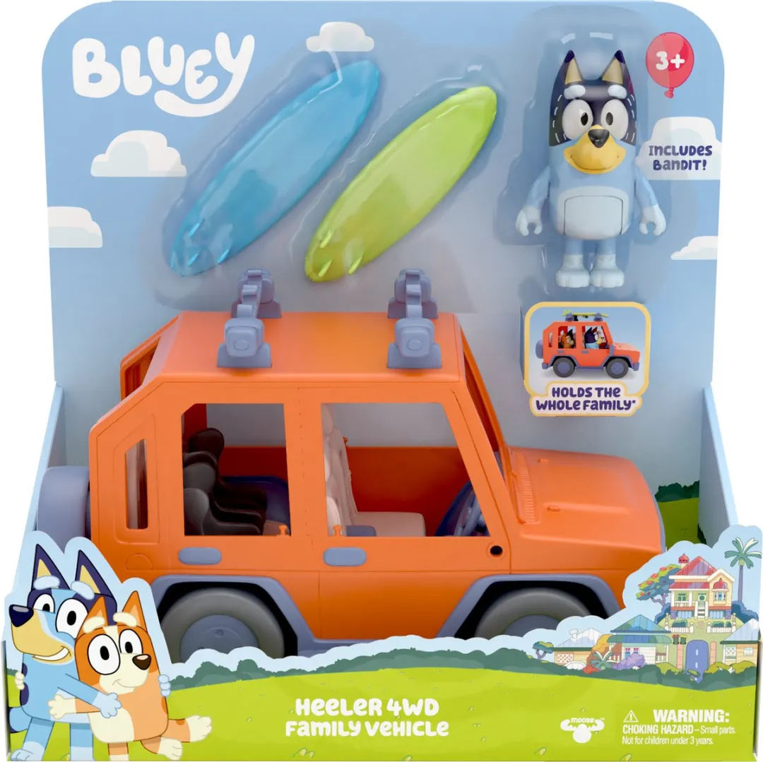 Moose Toys BLUEY 4WD Landcruiser Speelauto MS13018 - Meerkleurig