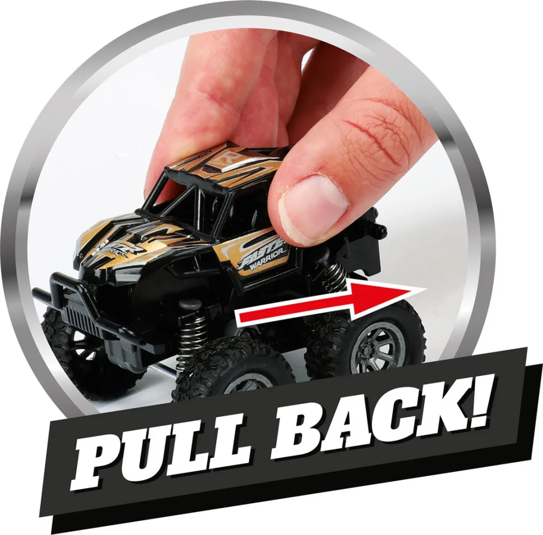Toi-Toys Cars & Trucks Pull-back Monster Truck 4x4 - Multi kleuren
