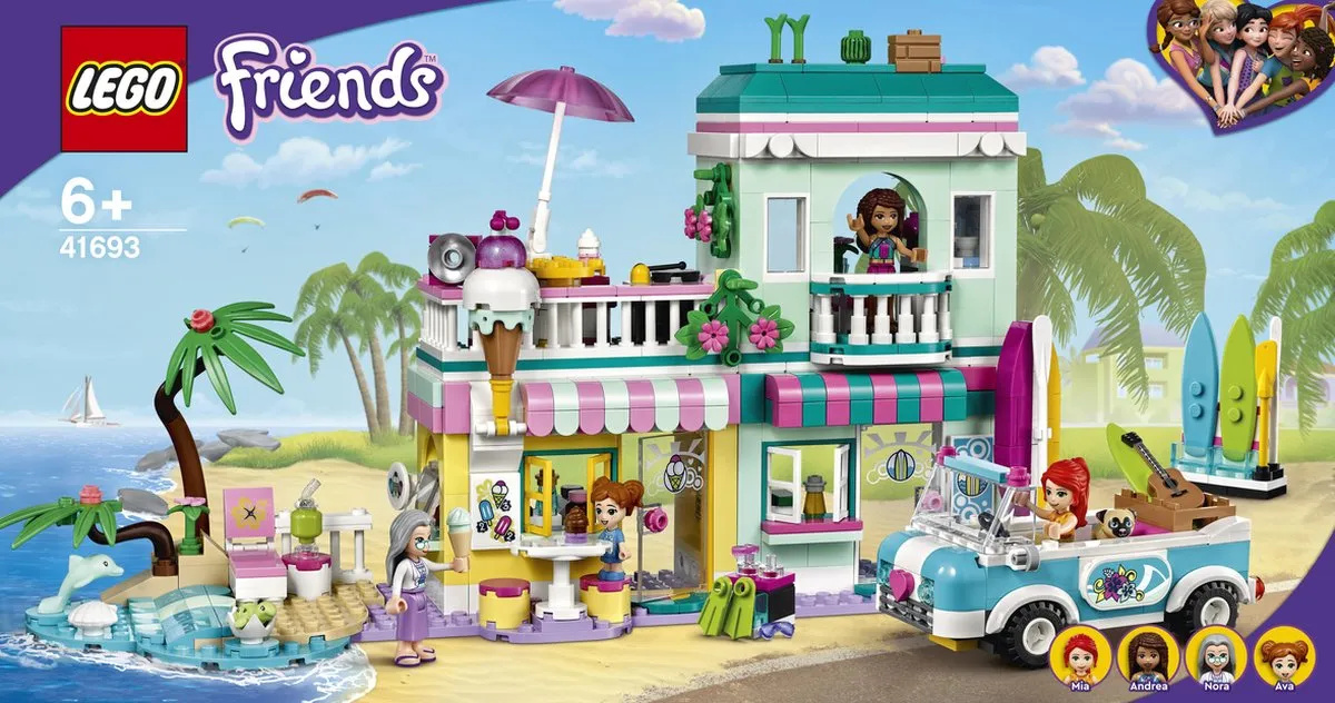 LEGO Friends Surfer Strandhuis 41693 - 685 Stukken