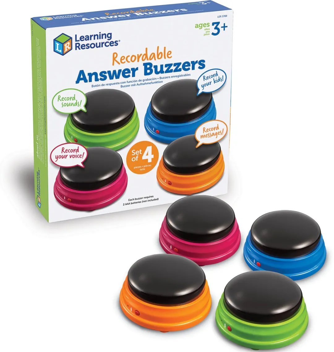 Learning Resources Antwoord Buzzers Set 4 Stuks