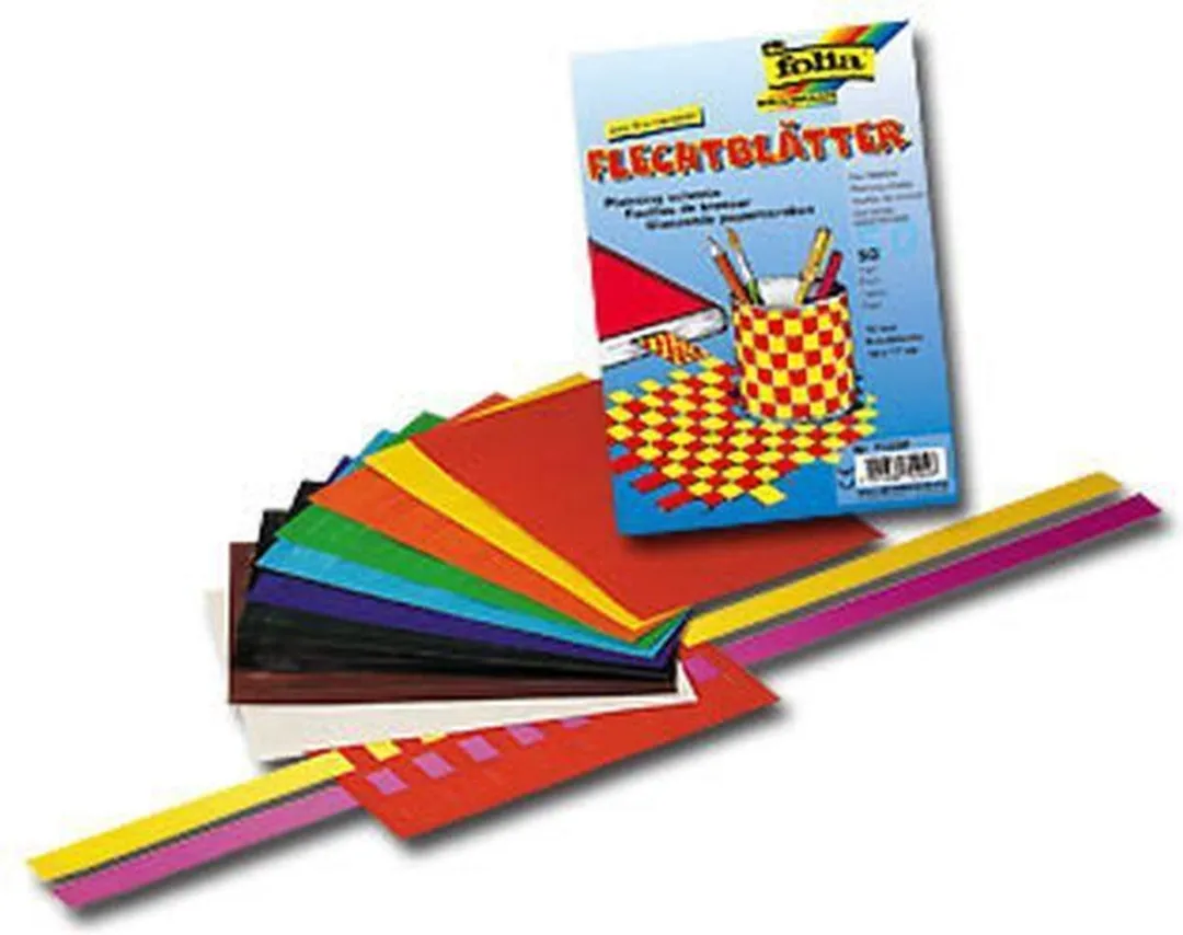 Folia Vlechtbladen 12x17cm