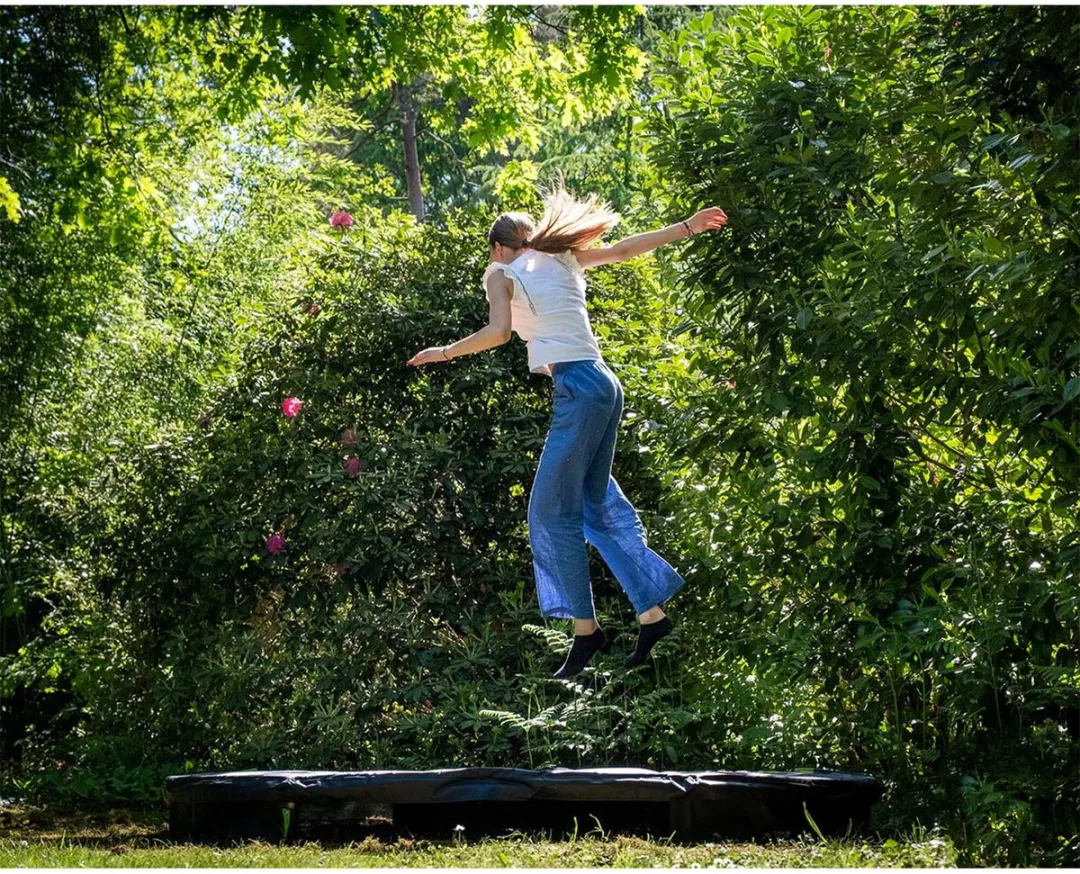 EXIT Silhouette Inground Trampoline Ø244cm - Zwart
