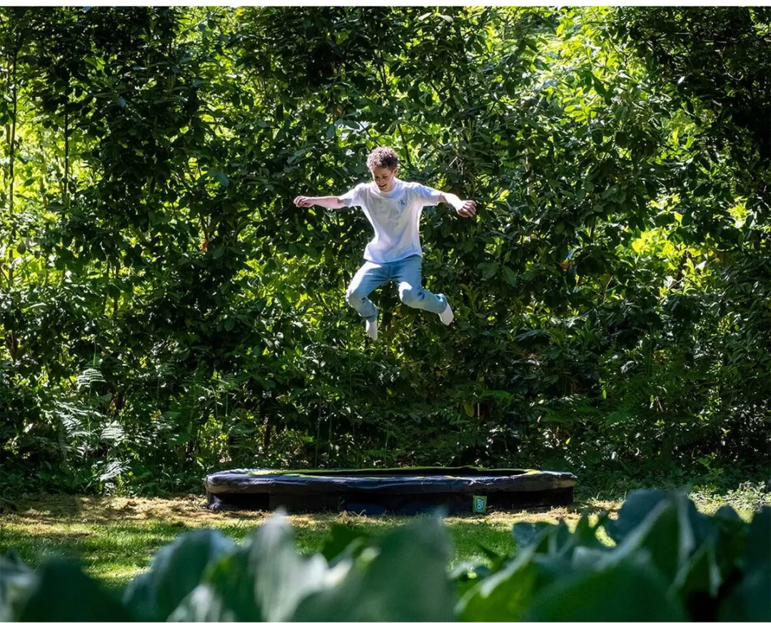 EXIT Silhouette Inground Trampoline Ø244cm - Zwart